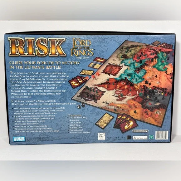 RISK The Lord Of The Rings Trilogy Edition LIKE NEW Complete with Ring CIB - Picture 4 of 15